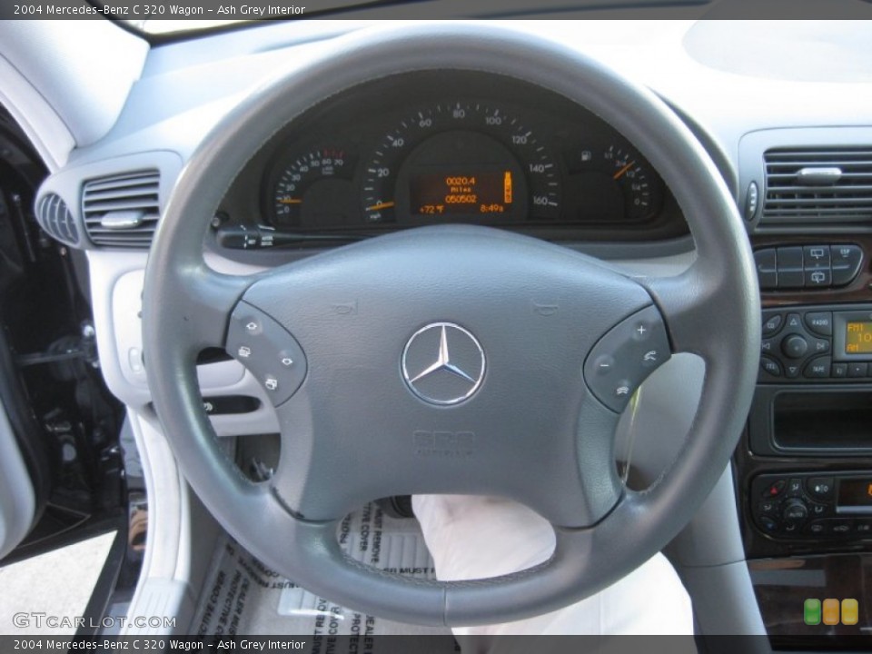 Ash Grey Interior Steering Wheel for the 2004 Mercedes-Benz C 320 Wagon #71548840