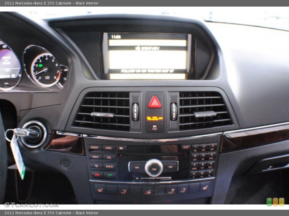 Black Interior Controls for the 2011 Mercedes-Benz E 350 Cabriolet #71549824