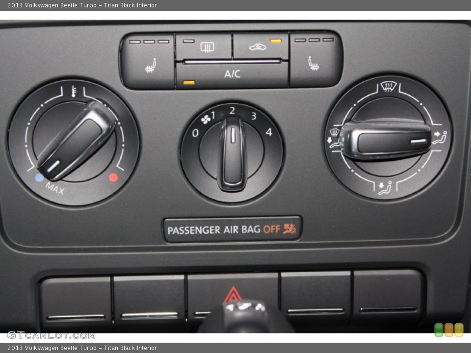 Titan Black Interior Controls for the 2013 Volkswagen Beetle Turbo #71551246