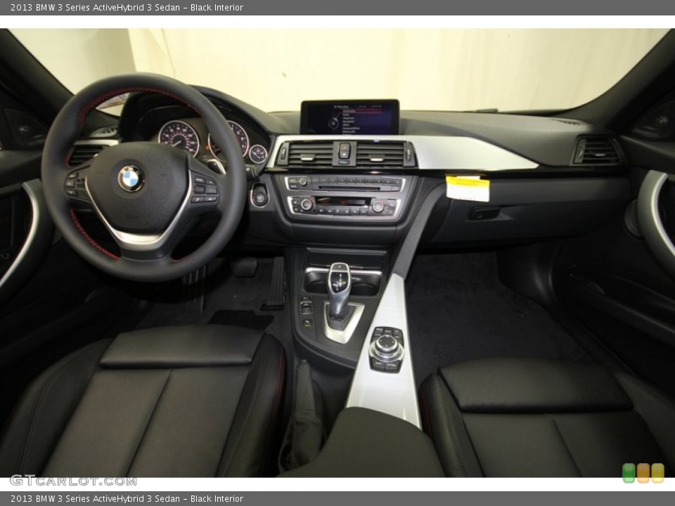 Black Interior Dashboard for the 2013 BMW 3 Series ActiveHybrid 3 Sedan #71552581
