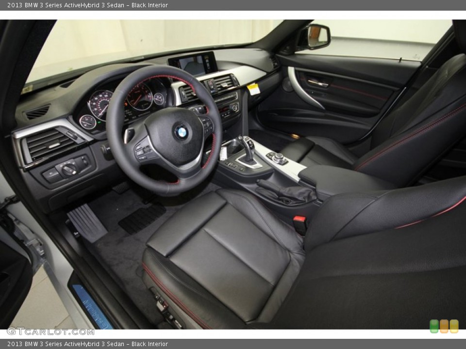 Black Interior Prime Interior for the 2013 BMW 3 Series ActiveHybrid 3 Sedan #71552644