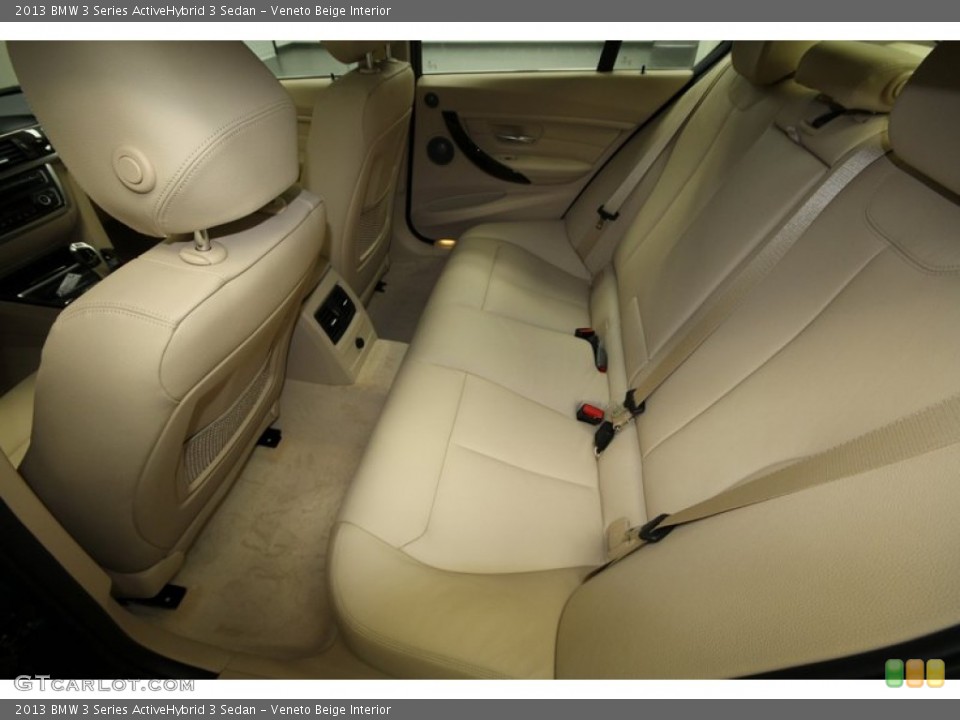 Veneto Beige Interior Rear Seat for the 2013 BMW 3 Series ActiveHybrid 3 Sedan #71552908