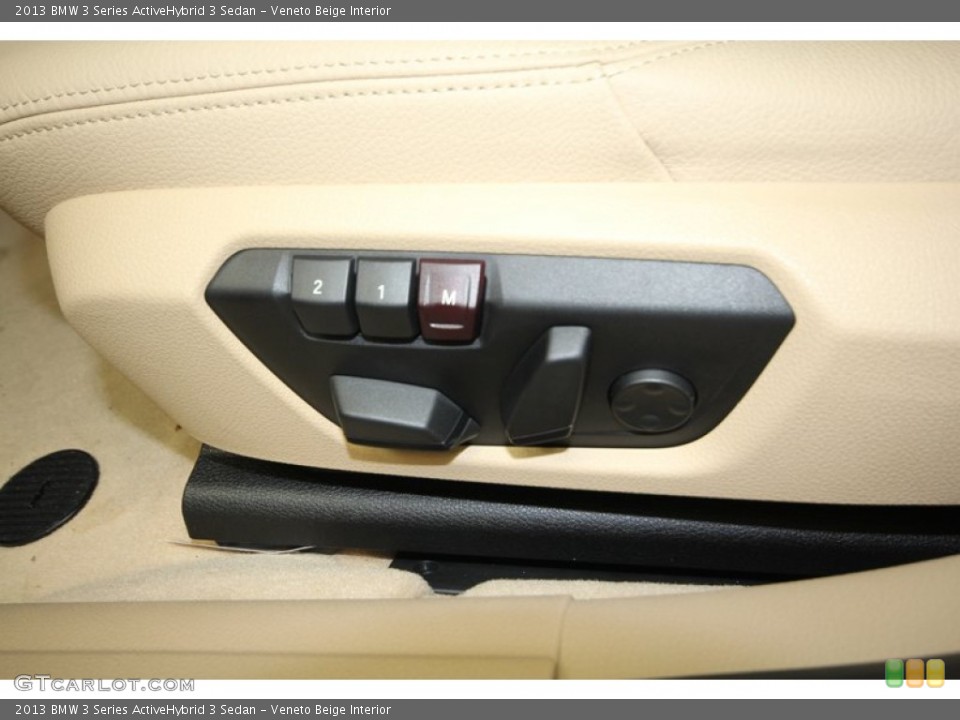 Veneto Beige Interior Controls for the 2013 BMW 3 Series ActiveHybrid 3 Sedan #71552939