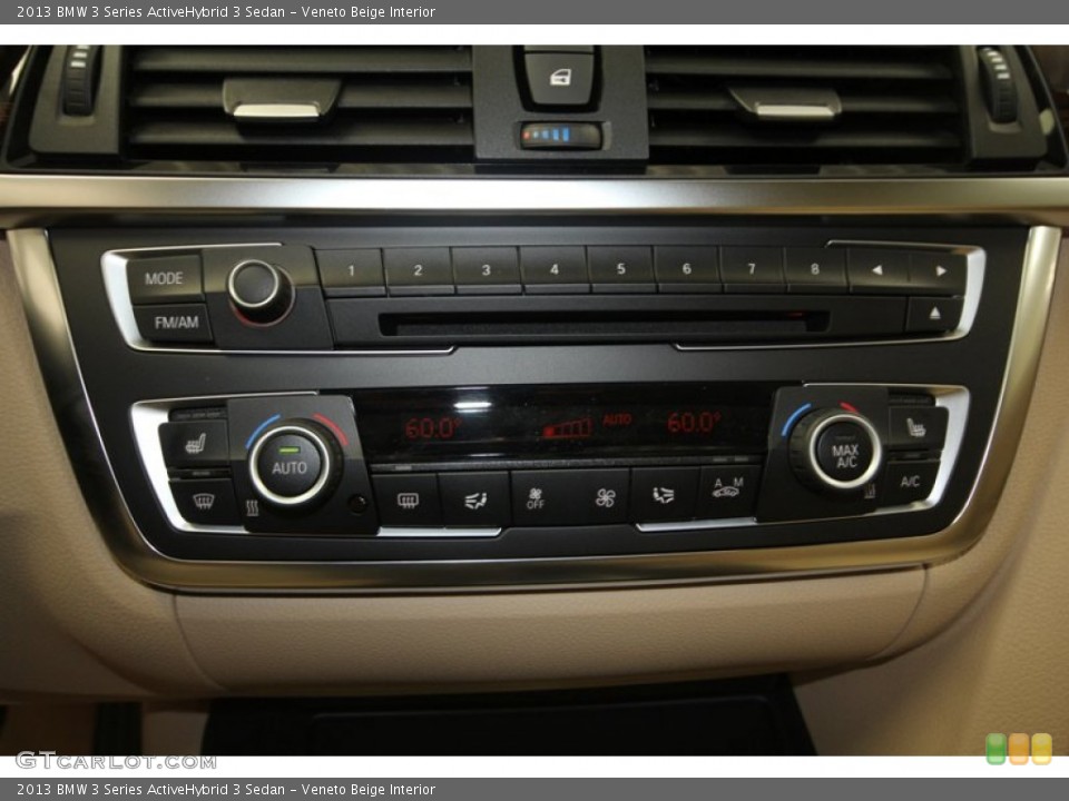 Veneto Beige Interior Controls for the 2013 BMW 3 Series ActiveHybrid 3 Sedan #71552959