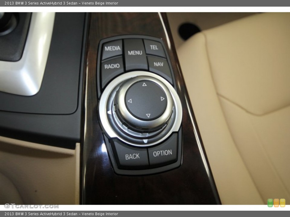 Veneto Beige Interior Controls for the 2013 BMW 3 Series ActiveHybrid 3 Sedan #71552977