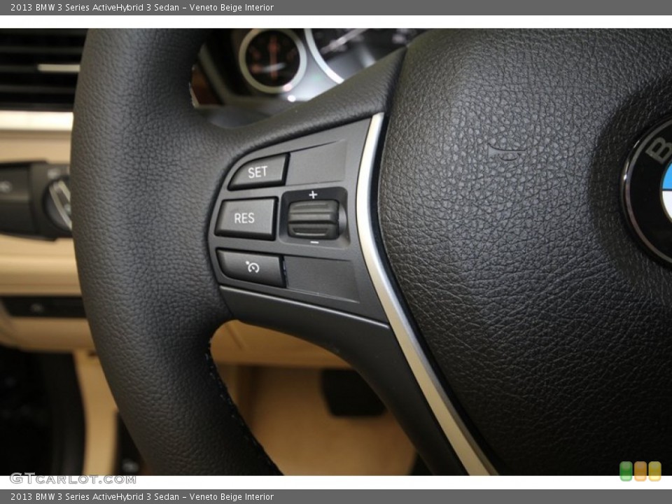 Veneto Beige Interior Controls for the 2013 BMW 3 Series ActiveHybrid 3 Sedan #71553013