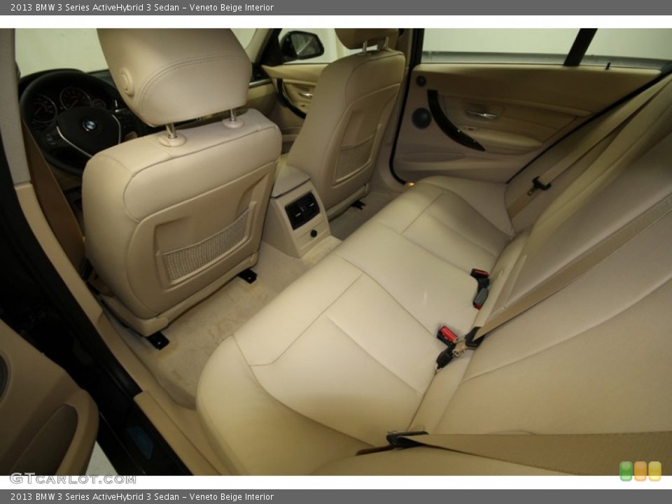 Veneto Beige Interior Rear Seat for the 2013 BMW 3 Series ActiveHybrid 3 Sedan #71553019