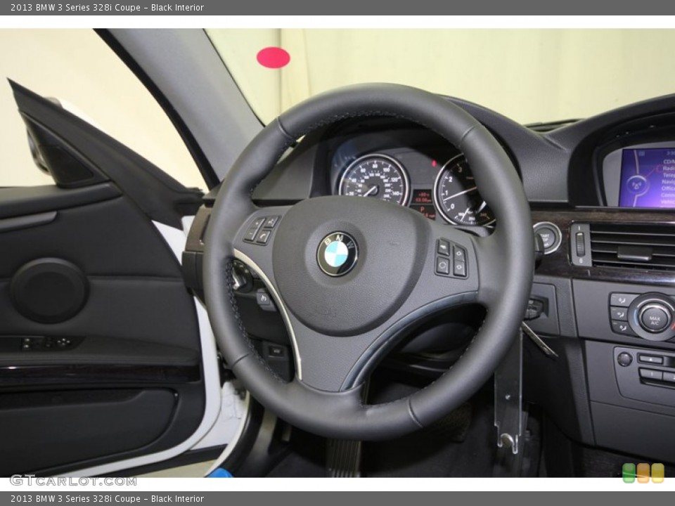 Black Interior Steering Wheel for the 2013 BMW 3 Series 328i Coupe #71553277