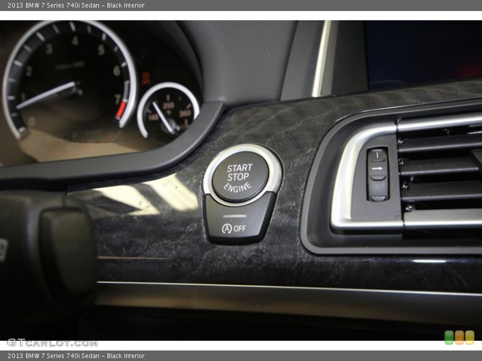 Black Interior Controls for the 2013 BMW 7 Series 740i Sedan #71553728