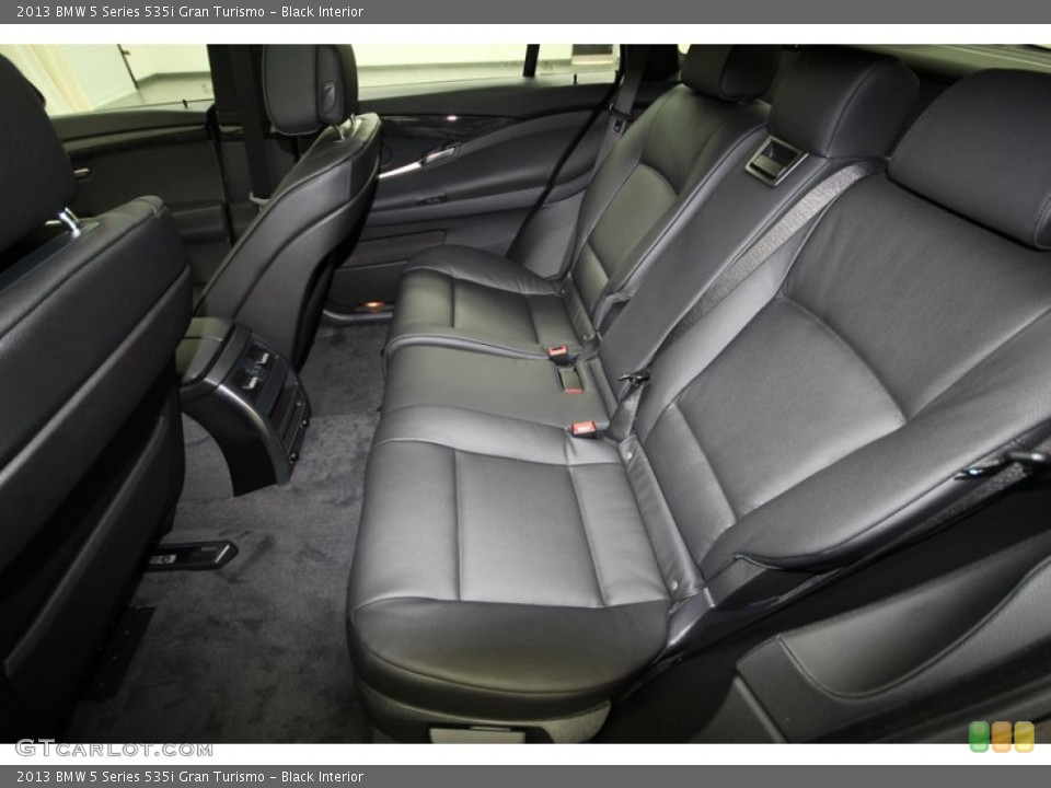 Black Interior Rear Seat for the 2013 BMW 5 Series 535i Gran Turismo #71554419