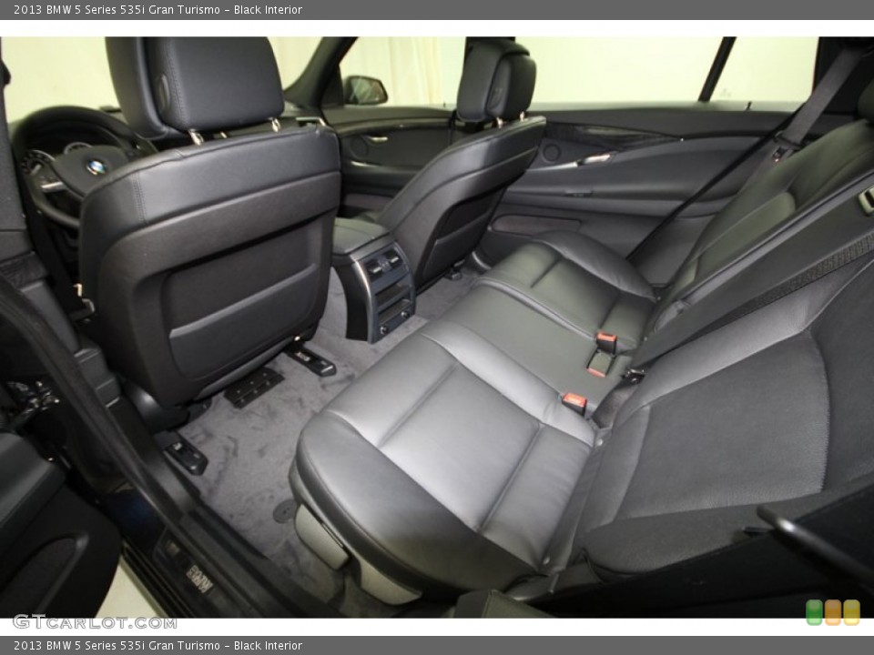 Black Interior Rear Seat for the 2013 BMW 5 Series 535i Gran Turismo #71554537
