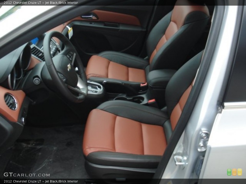 Jet Black/Brick Interior Front Seat for the 2012 Chevrolet Cruze LT #71555155