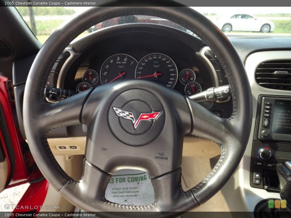 Cashmere Interior Steering Wheel for the 2005 Chevrolet Corvette Coupe #71556376