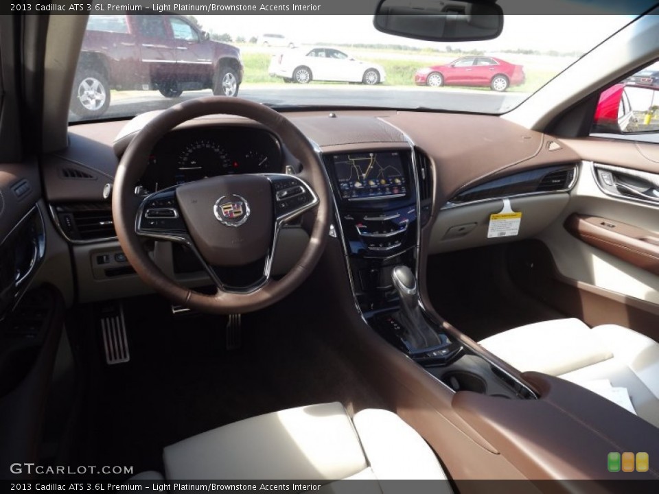 Light Platinum/Brownstone Accents Interior Prime Interior for the 2013 Cadillac ATS 3.6L Premium #71556598