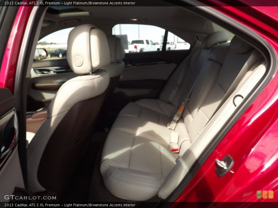 Light Platinum/Brownstone Accents Interior Rear Seat for the 2013 Cadillac ATS 3.6L Premium #71556646