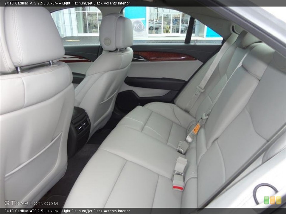 Light Platinum/Jet Black Accents Interior Rear Seat for the 2013 Cadillac ATS 2.5L Luxury #71558251