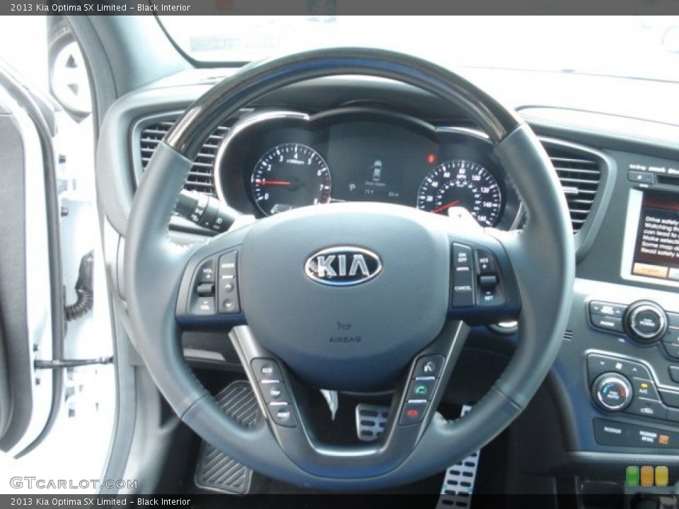 Black Interior Steering Wheel for the 2013 Kia Optima SX Limited #71560306