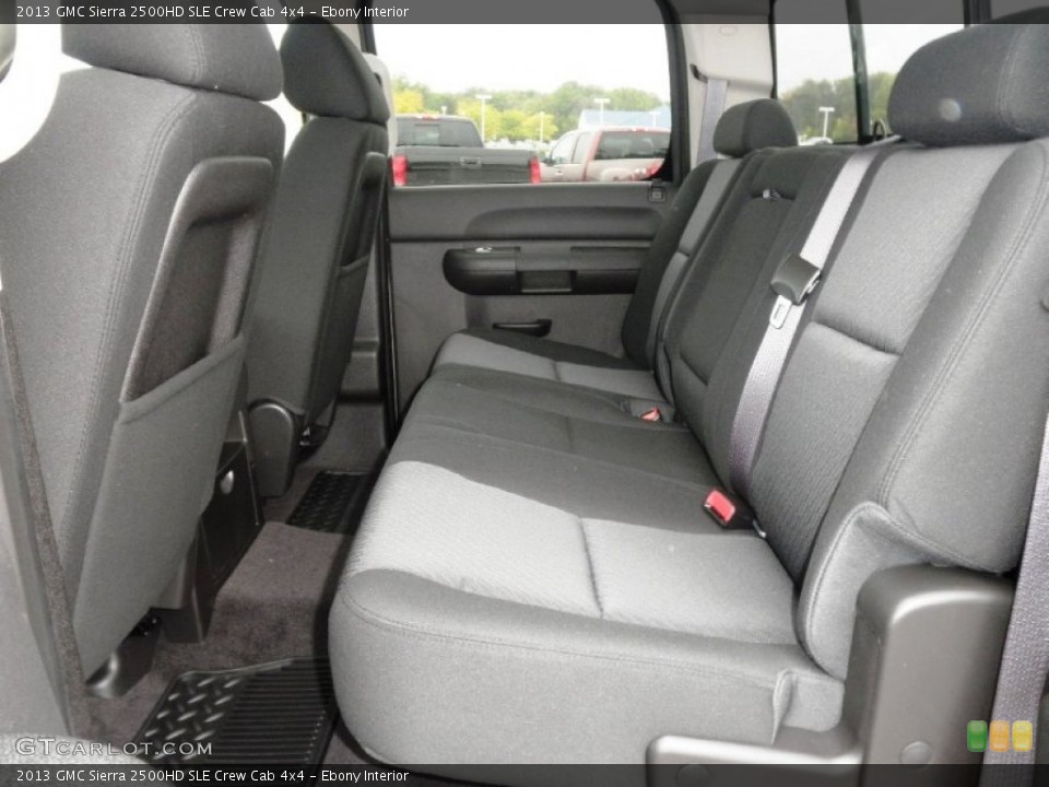 Ebony Interior Photo for the 2013 GMC Sierra 2500HD SLE Crew Cab 4x4 #71562667