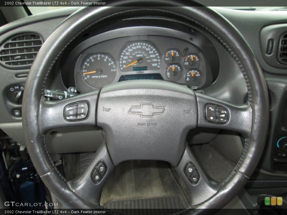 Dark Pewter Interior Steering Wheel for the 2002 Chevrolet TrailBlazer LTZ 4x4 #71563156