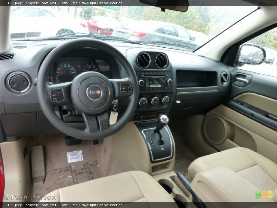 Dark Slate Gray/Light Pebble Interior Prime Interior for the 2013 Jeep Compass Sport 4x4 #71564476