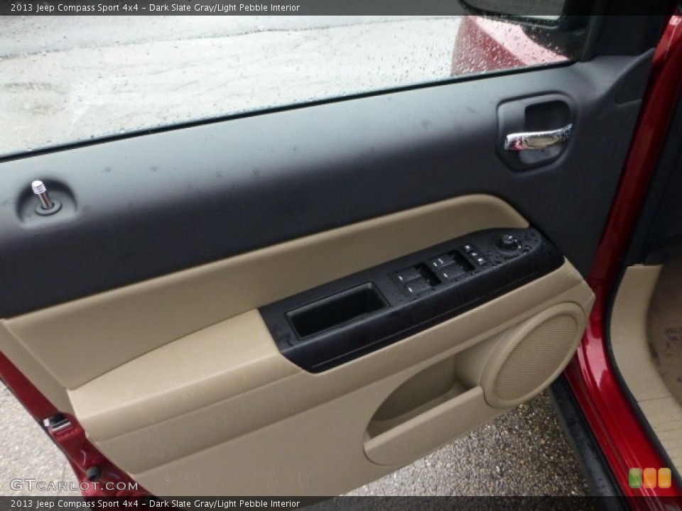 Dark Slate Gray/Light Pebble Interior Door Panel for the 2013 Jeep Compass Sport 4x4 #71564494