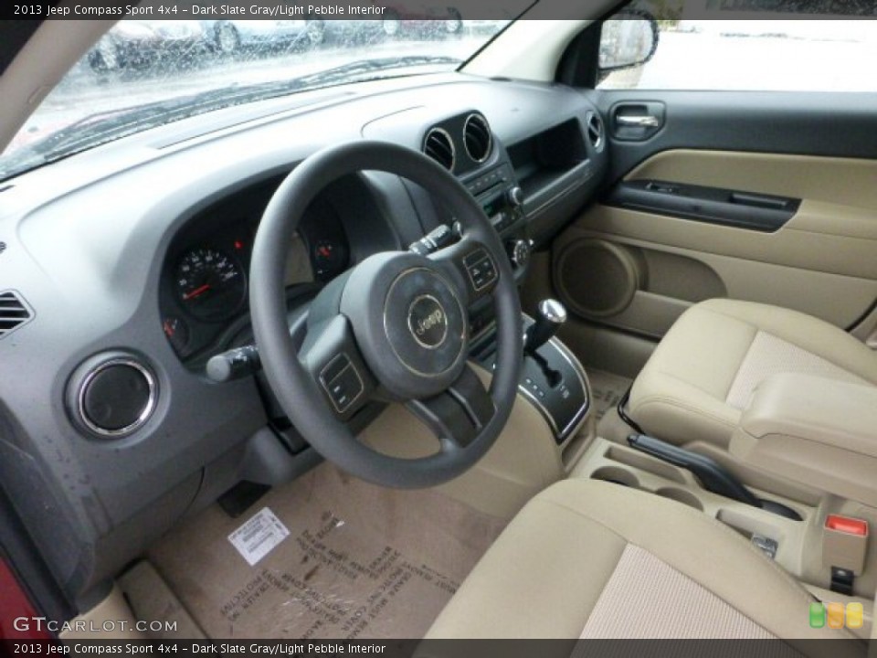 Dark Slate Gray/Light Pebble Interior Photo for the 2013 Jeep Compass Sport 4x4 #71564503