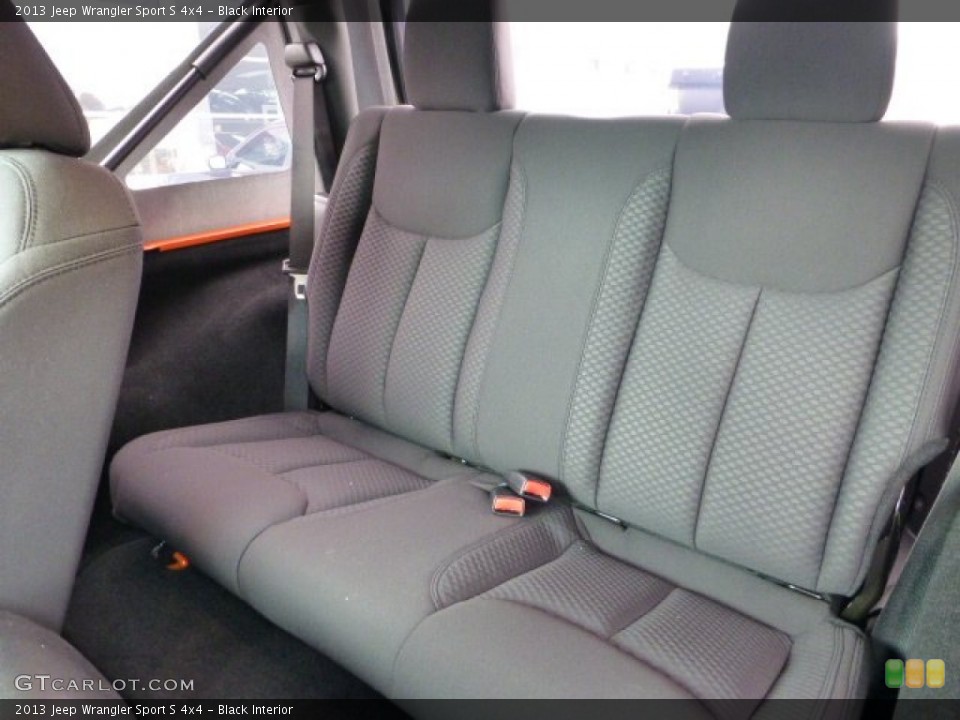 Black Interior Rear Seat for the 2013 Jeep Wrangler Sport S 4x4 #71564794