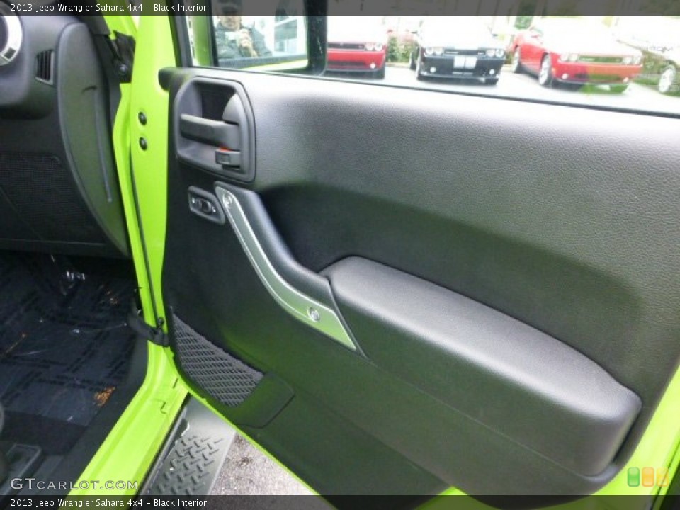 Black Interior Door Panel for the 2013 Jeep Wrangler Sahara 4x4 #71565640