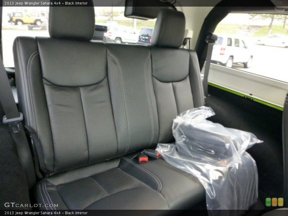 Black Interior Rear Seat for the 2013 Jeep Wrangler Sahara 4x4 #71565646