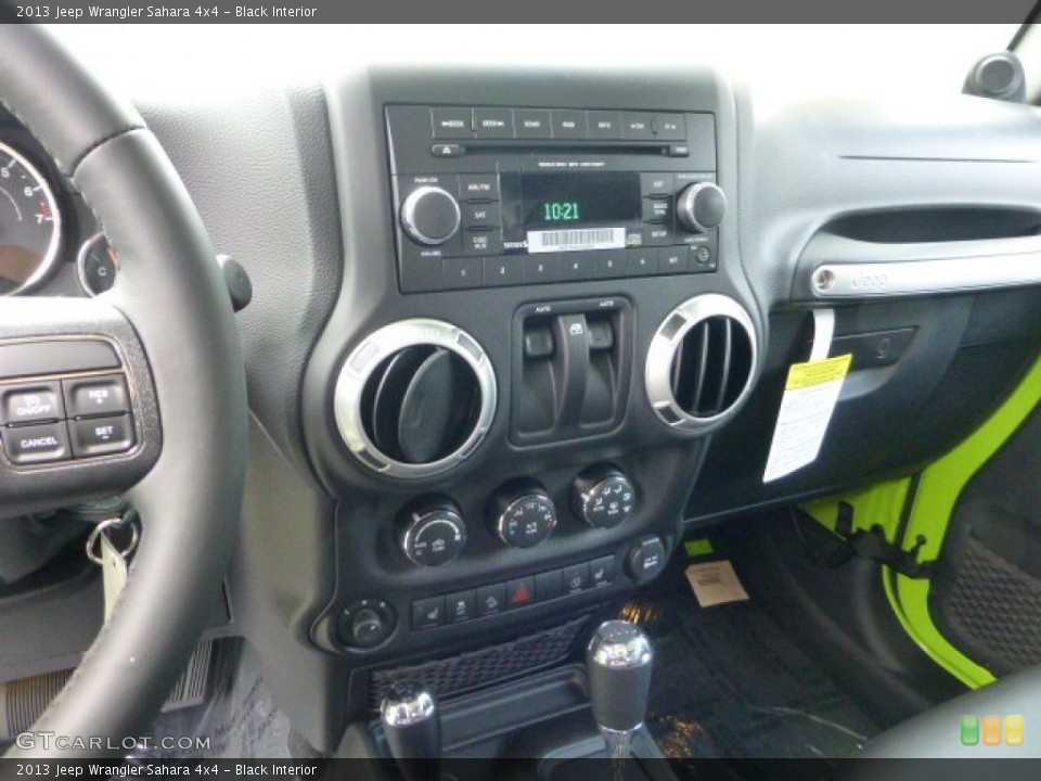Black Interior Controls for the 2013 Jeep Wrangler Sahara 4x4 #71565691