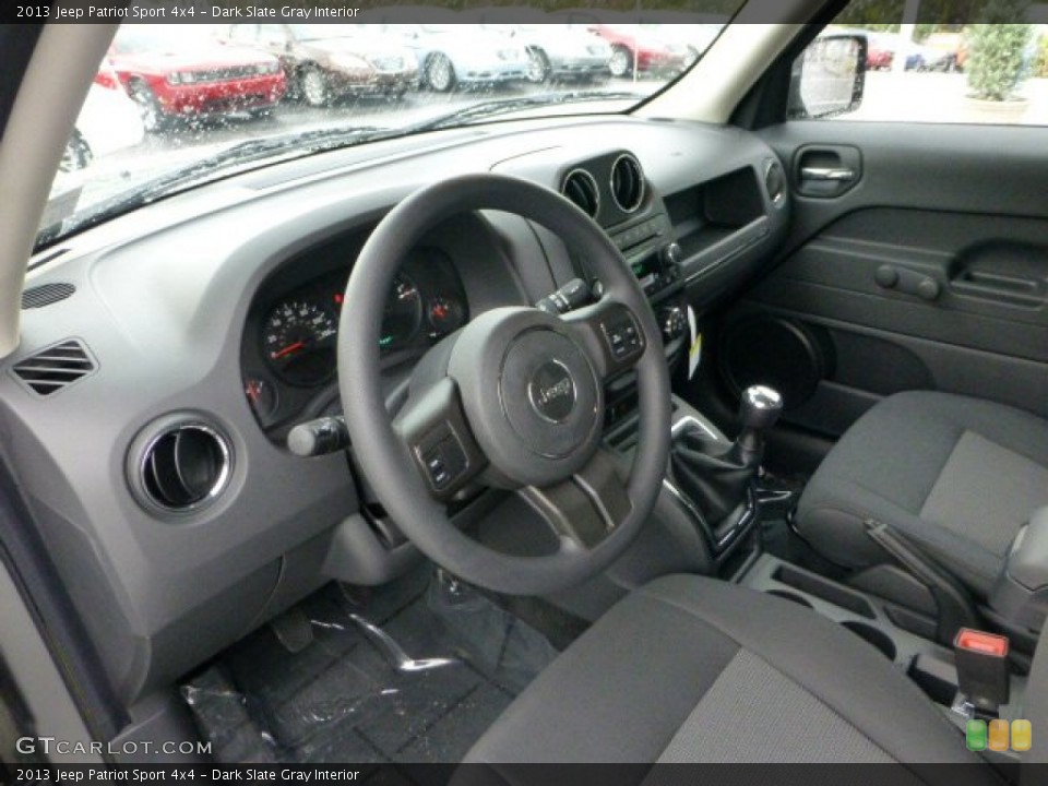 Dark Slate Gray Interior Photo for the 2013 Jeep Patriot Sport 4x4 #71566003