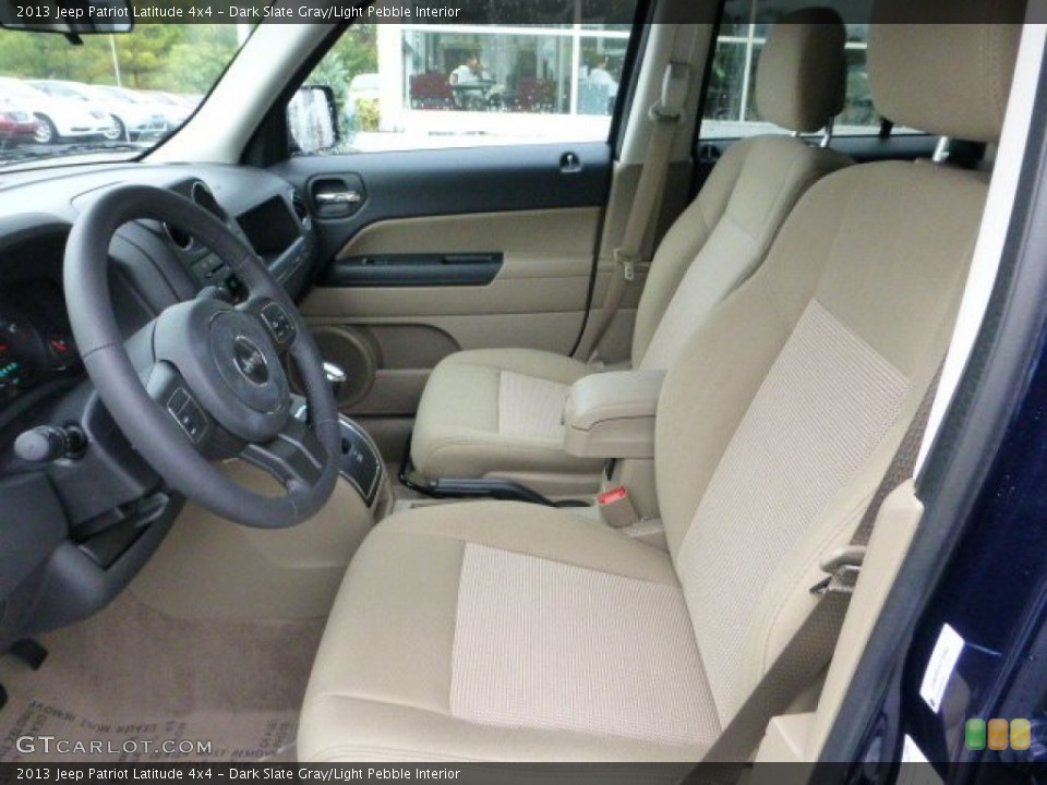 Dark Slate Gray/Light Pebble Interior Photo for the 2013 Jeep Patriot Latitude 4x4 #71566135