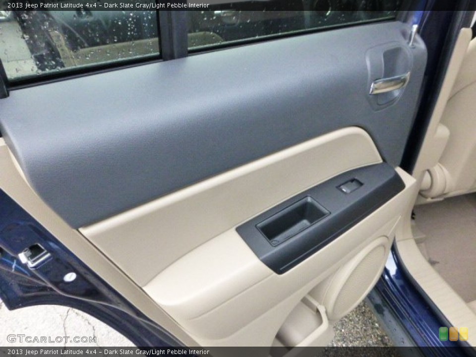 Dark Slate Gray/Light Pebble Interior Door Panel for the 2013 Jeep Patriot Latitude 4x4 #71566162