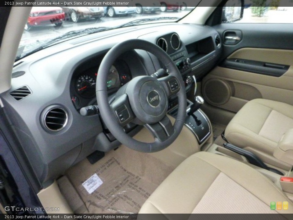 Dark Slate Gray/Light Pebble Interior Photo for the 2013 Jeep Patriot Latitude 4x4 #71566180