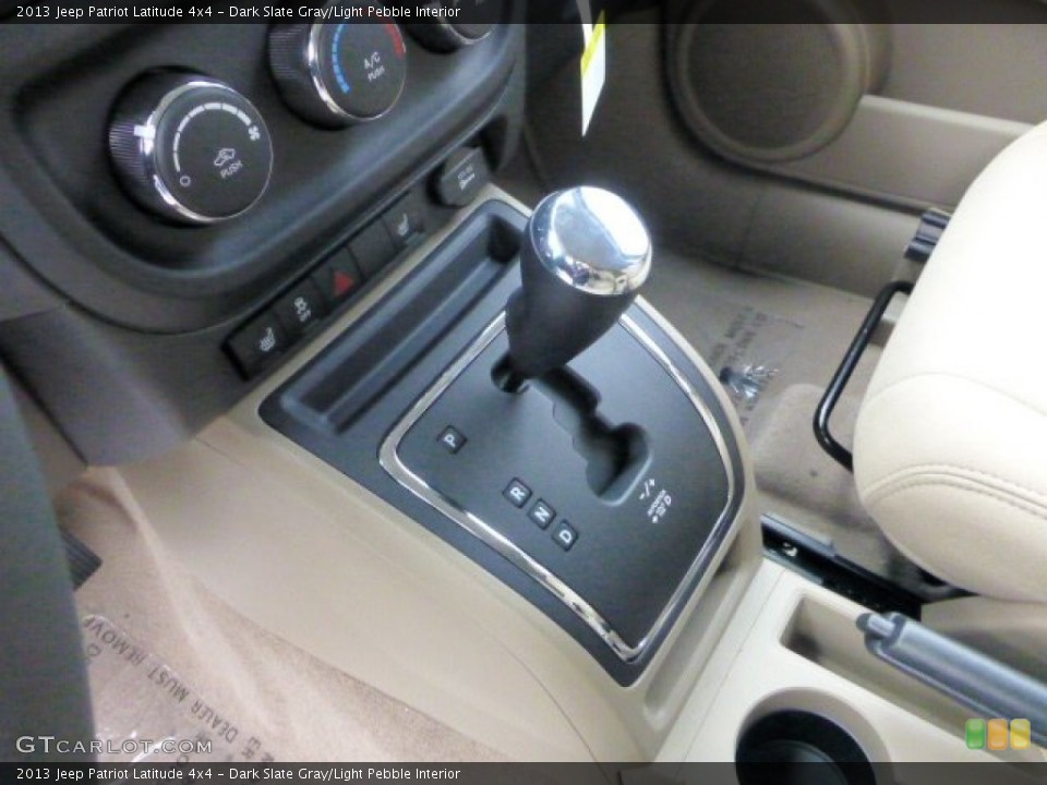 Dark Slate Gray/Light Pebble Interior Transmission for the 2013 Jeep Patriot Latitude 4x4 #71566189