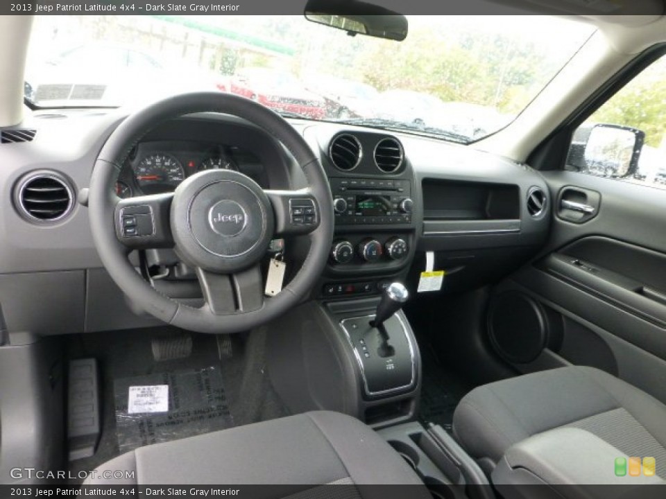 Dark Slate Gray Interior Prime Interior for the 2013 Jeep Patriot Latitude 4x4 #71566476