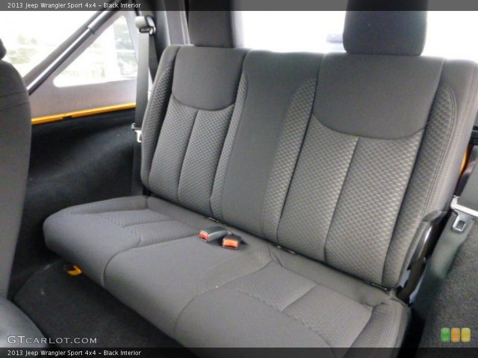 Black Interior Rear Seat for the 2013 Jeep Wrangler Sport 4x4 #71566633