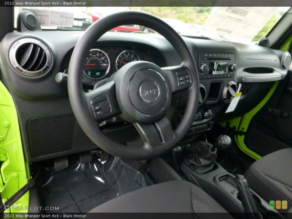 Black Interior Photo for the 2013 Jeep Wrangler Sport 4x4 #71567167