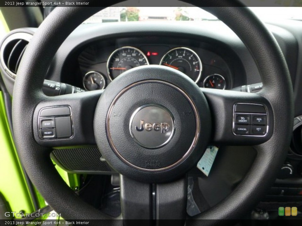 Black Interior Steering Wheel for the 2013 Jeep Wrangler Sport 4x4 #71567200