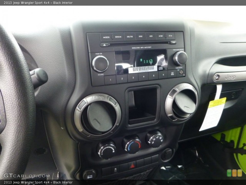 Black Interior Controls for the 2013 Jeep Wrangler Sport 4x4 #71567218