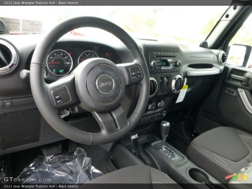 Black Interior Prime Interior for the 2013 Jeep Wrangler Rubicon 4x4 #71567536