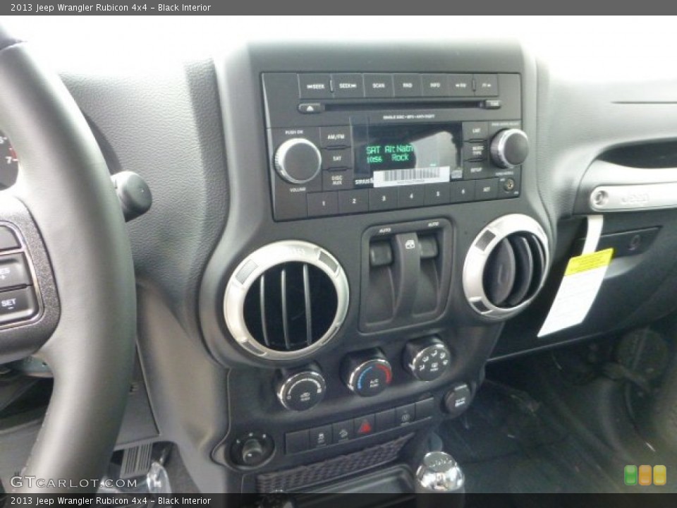 Black Interior Controls for the 2013 Jeep Wrangler Rubicon 4x4 #71567572
