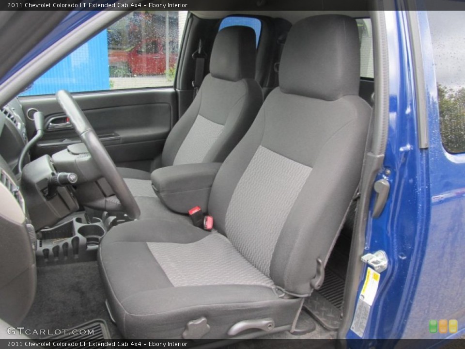 Ebony Interior Front Seat for the 2011 Chevrolet Colorado LT Extended Cab 4x4 #71568682