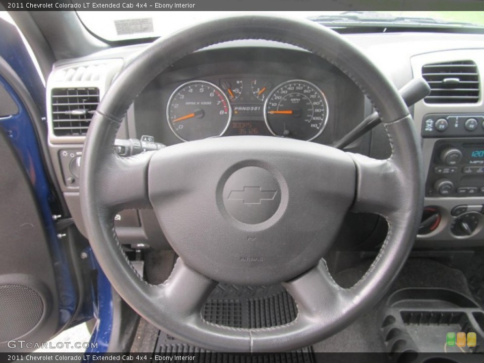 Ebony Interior Steering Wheel for the 2011 Chevrolet Colorado LT Extended Cab 4x4 #71568700