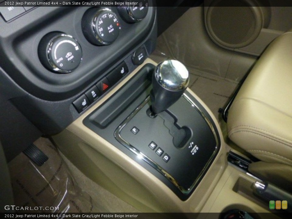 Dark Slate Gray/Light Pebble Beige Interior Transmission for the 2012 Jeep Patriot Limited 4x4 #71569750