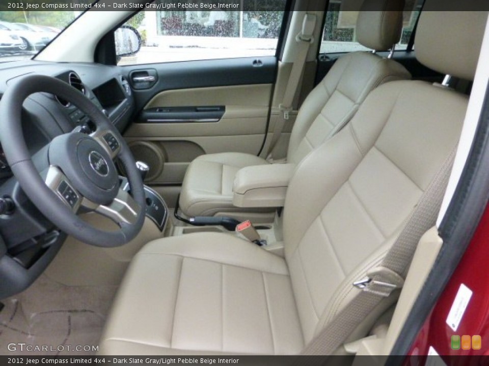 Dark Slate Gray/Light Pebble Beige Interior Photo for the 2012 Jeep Compass Limited 4x4 #71570200