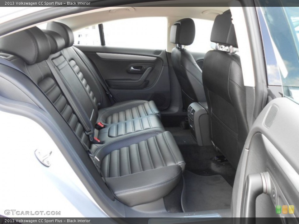 Black Interior Rear Seat for the 2013 Volkswagen CC Sport Plus #71570338
