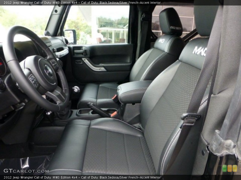 Call of Duty: Black Sedosa/Silver French-Accent Interior Photo for the 2012 Jeep Wrangler Call of Duty: MW3 Edition 4x4 #71571046