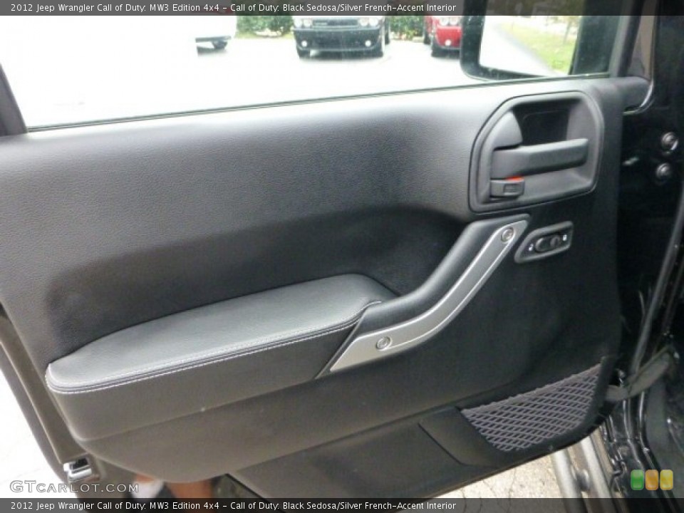 Call of Duty: Black Sedosa/Silver French-Accent Interior Door Panel for the 2012 Jeep Wrangler Call of Duty: MW3 Edition 4x4 #71571076
