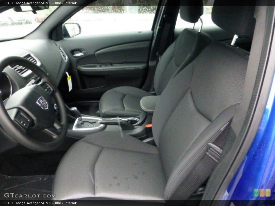 Black Interior Front Seat for the 2013 Dodge Avenger SE V6 #71571866